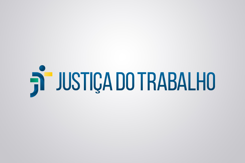 Fundo cinza com a logo da Justiça do Trabalho